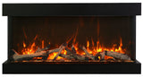 Amantii 40-TRV-XT-XL Trv View Extra Tall Smart Electric - 40" Indoor / Outdoor WiFi Enabled  3 Sided Electric Fireplace Featuring a 22" Height, MultiFunction Remote, Multi Speed Flame Motor, and a Selection of Media Options