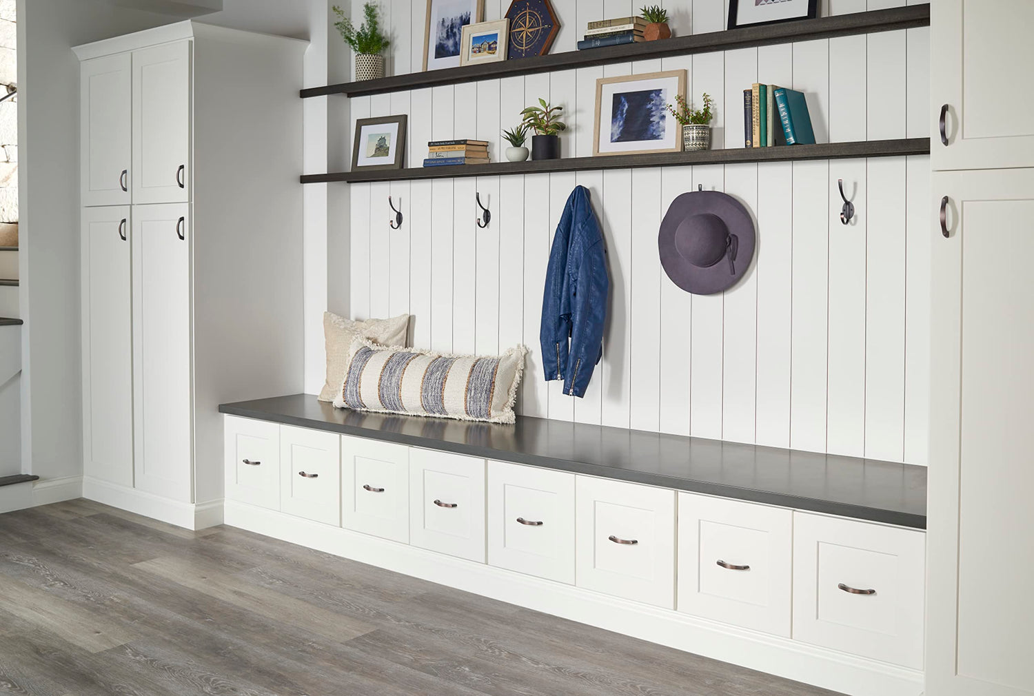 Elements YD55-587PC 5-7/8" Polished Chrome Flared Transitional Double Prong Wall Mounted Hook