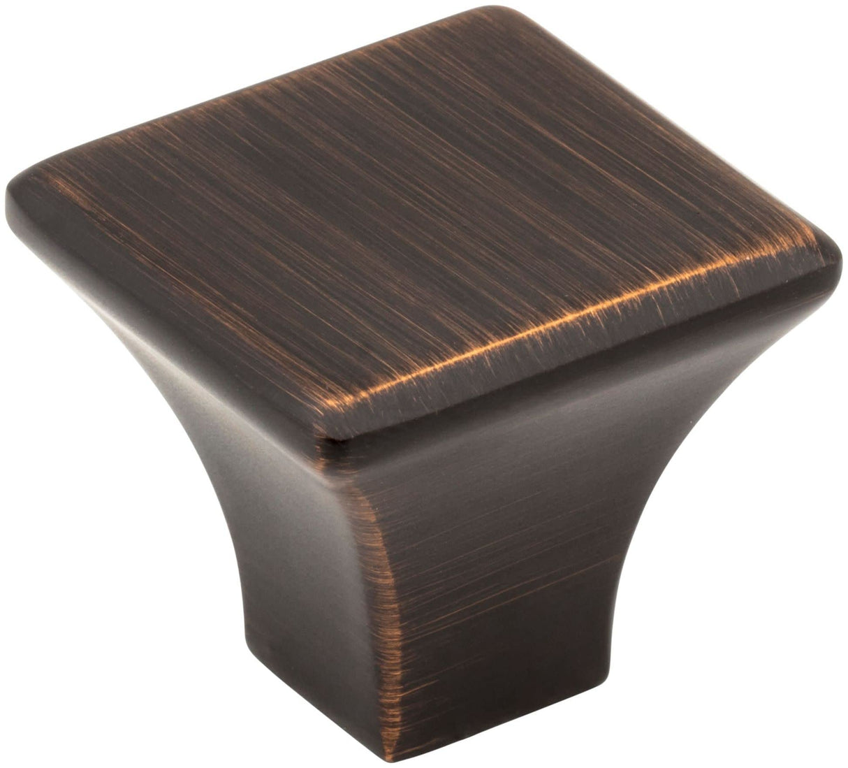 Jeffrey Alexander 972DBAC 1-1/8" Overall Length Brushed Oil Rubbed Bronze Square Marlo Cabinet Knob