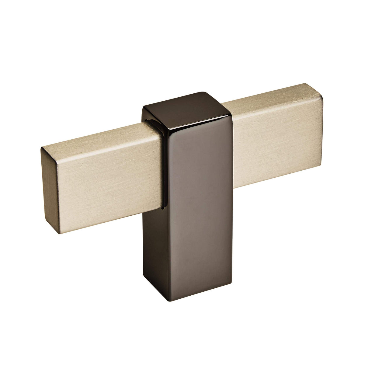 Amerock Cabinet Knob Silver Champagne/Black Nickel 2-3/8 inch (60 mm) Length Mulino 1 Pack Drawer Knob Cabinet Hardware