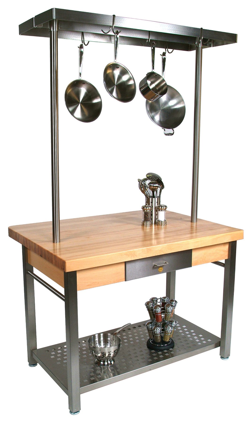 John Boos CUCG20 Edge Grain Maple Cucina Americana Grande Small IslandGrain