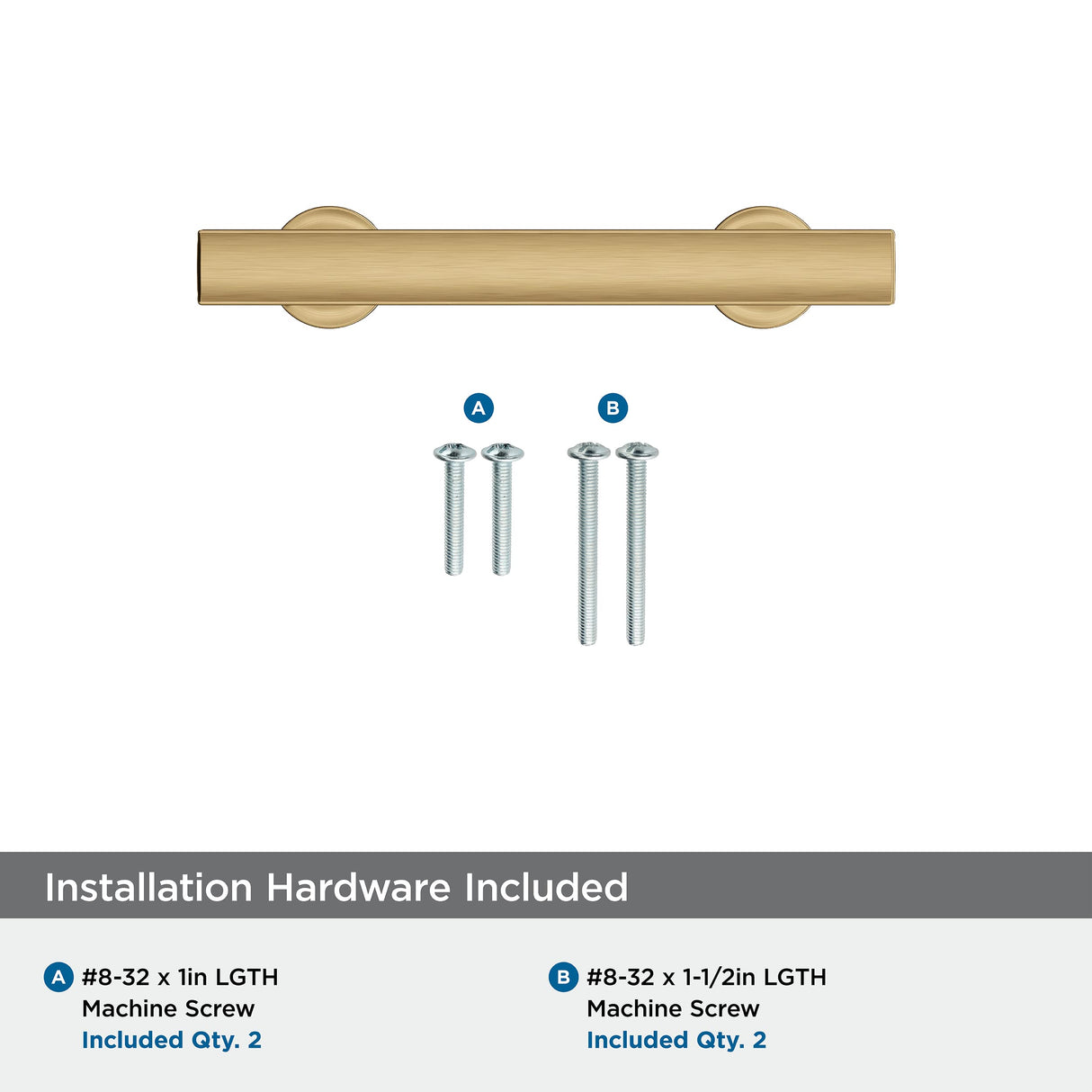 Amerock Corp BP37103CZ Everett Pull, 3 in (76 mm) Center-to-Center, Champagne Bronze