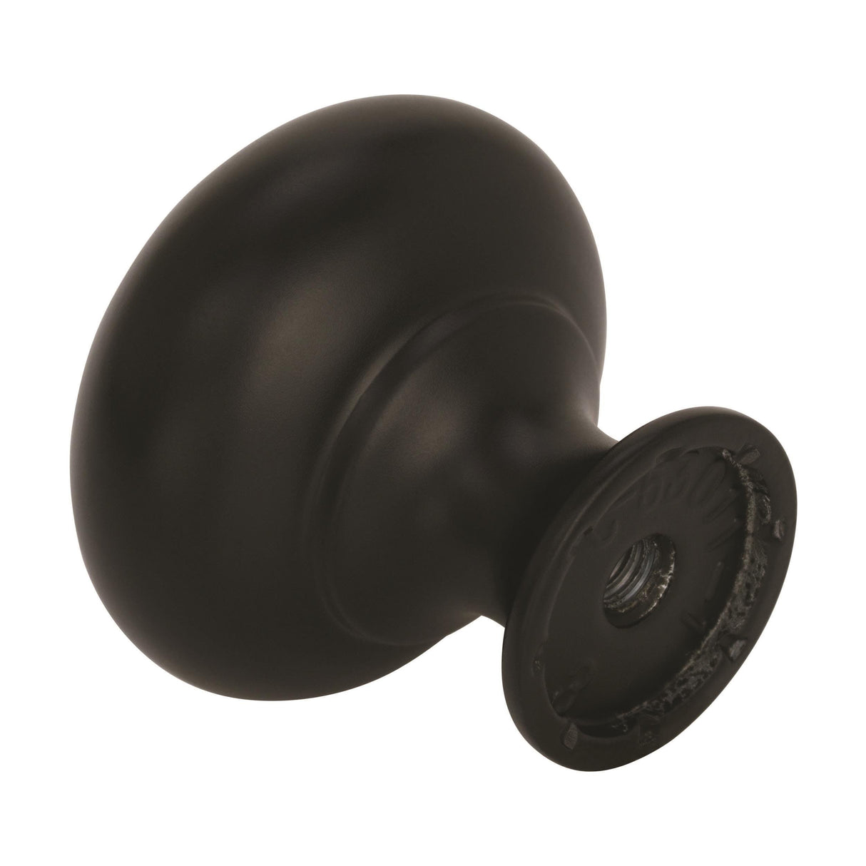 Amerock Cabinet Knob Matte Black 1-1/4 inch (32 mm) Diameter Everyday Heritage 1 Pack Drawer Knob Cabinet Hardware