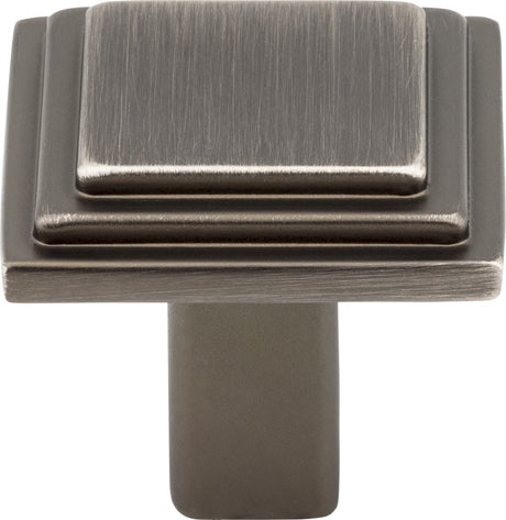 Elements 351BNBDL 1-1/8" Overall Length Brushed Pewter Square Calloway Cabinet Knob