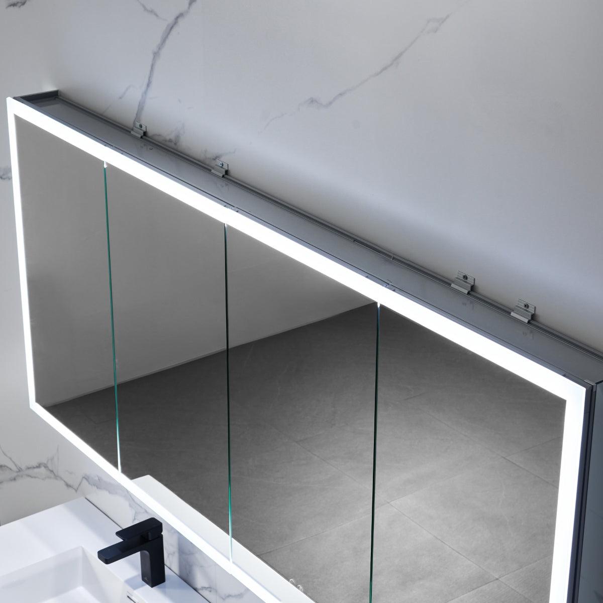 Capella LED Medicine Cabinet – Smart Vanity Mirror with Adjustable LED and Defogger