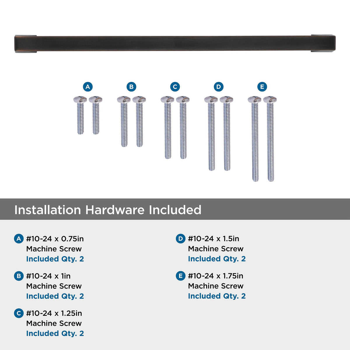 Amerock Appliance Pull Oil Rubbed Bronze 12 inch (305 mm) Center to Center Blackrock 1 Pack Drawer Pull Drawer Handle Cabinet Hardware