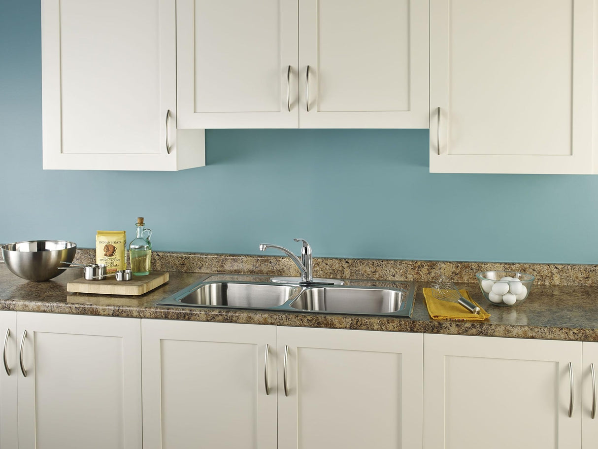 Gerber G0040010 Chrome Viper Single Handle Kitchen Faucet W/out Spray & W/ Deck PLA...