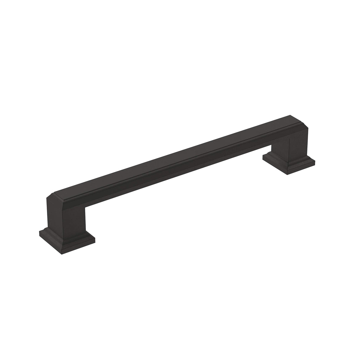 Amerock Cabinet Pull Matte Black 5-1/16 inch (128 mm) Center-to-Center Appoint 1 Pack Drawer Pull Cabinet Handle Cabinet Hardware