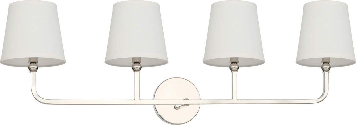 Capital Lighting 119341PN-674 Dawson 4 Light Vanity Polished Nickel