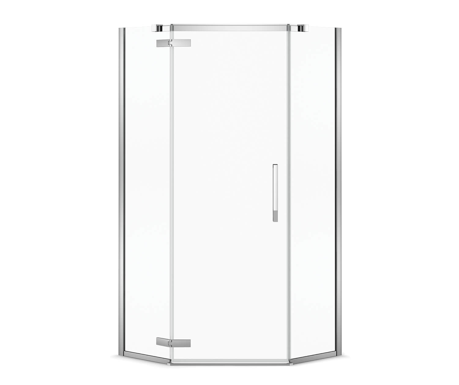 MAAX 136321-900-340-000 Link Neo-angle 40 x 40 x 75 in. 8mm Pivot Shower Door for Corner Installation with Clear glass in Matte Black