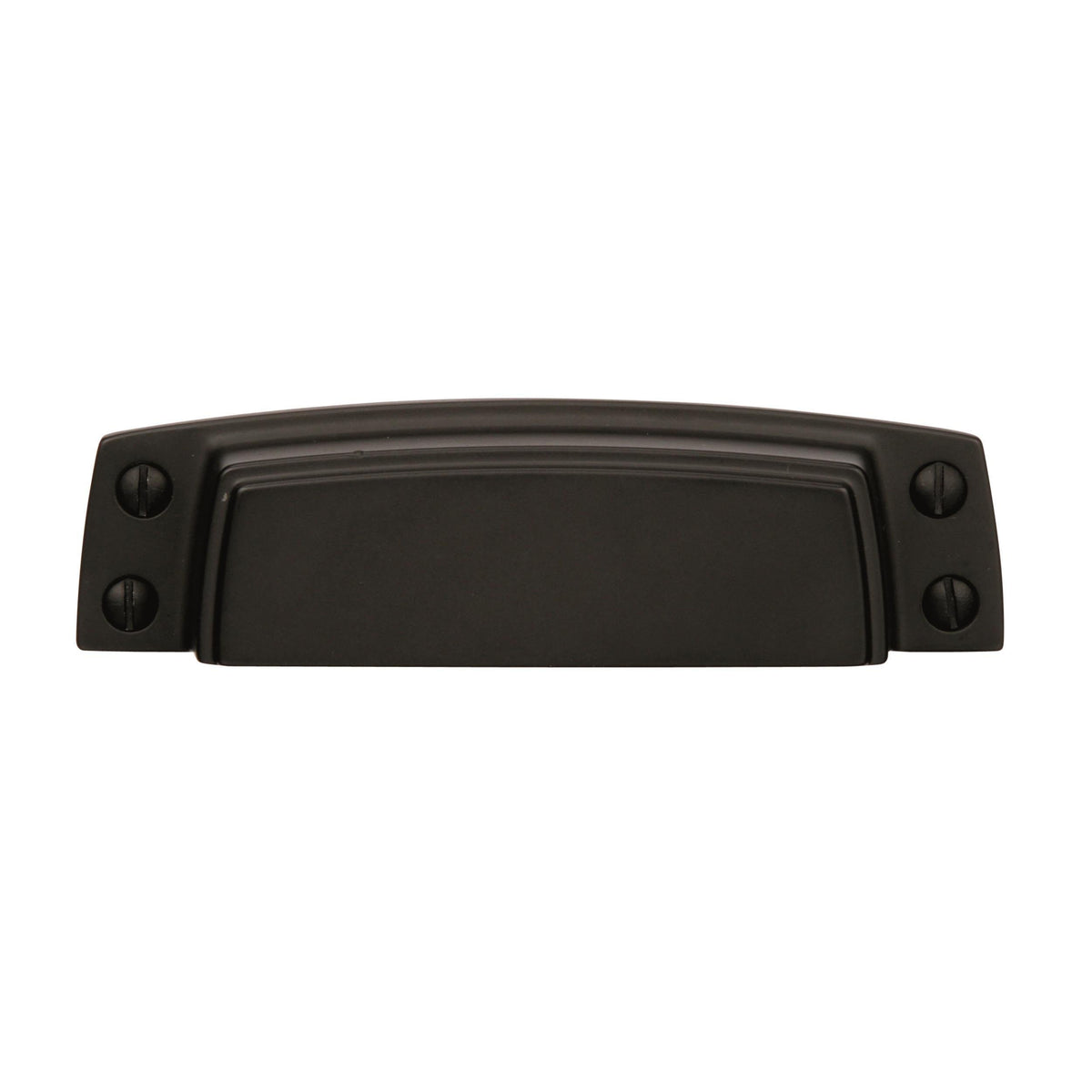 Amerock Cabinet Cup Pull Black Bronze 3-1/2 inch (89 mm) Center to Center Highland Ridge 1 Pack Drawer Pull Drawer Handle Cabinet Hardware