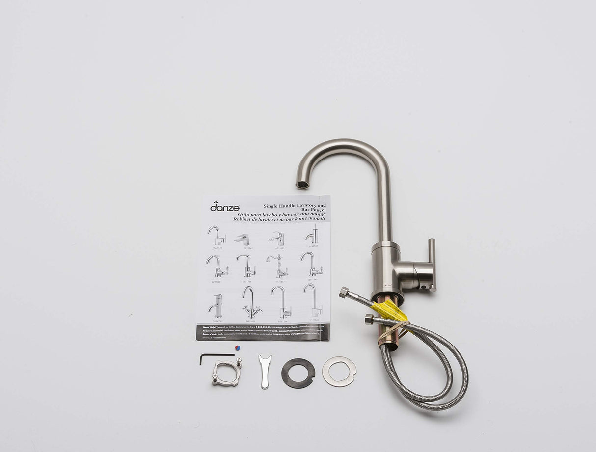 Gerber D150558SS Stainless Steel Parma Single Handle Bar Faucet