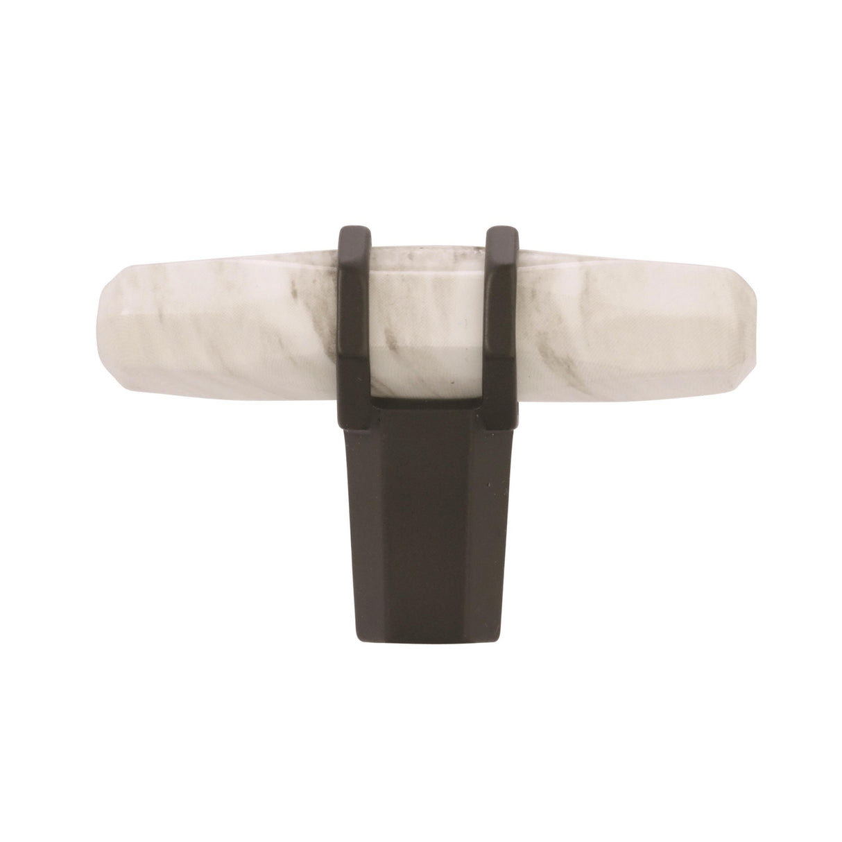 Amerock Cabinet Knob Marble White/Black Bronze 2-1/2 inch (64 mm) Length Carrione 1 Pack Drawer Knob Cabinet Hardware