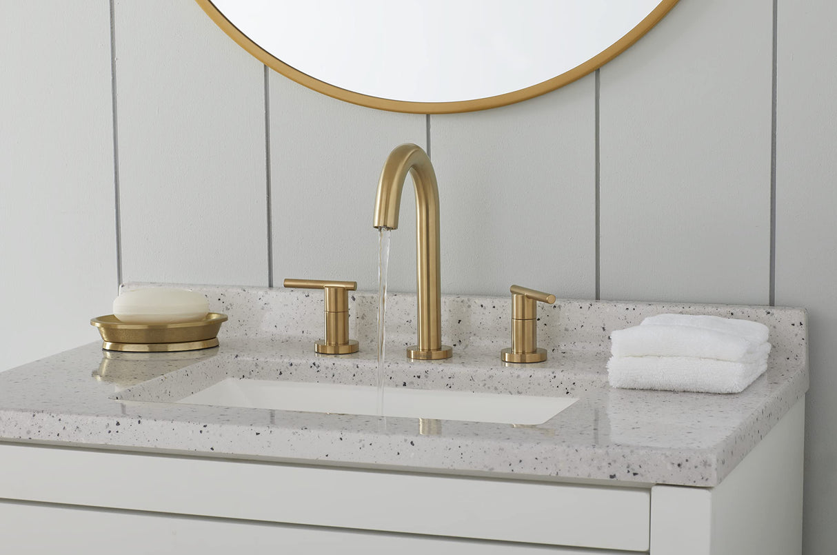 Gerber D303658BB Brushed Bronze Parma Two Handle Widespread Lavatory Faucet