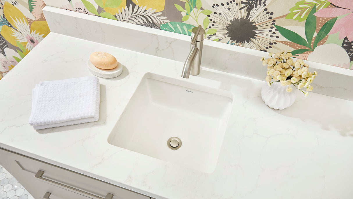 Gerber D225258BN Parma Single Handle Bathroom Faucet With Metal Pop-up Drain - BR...