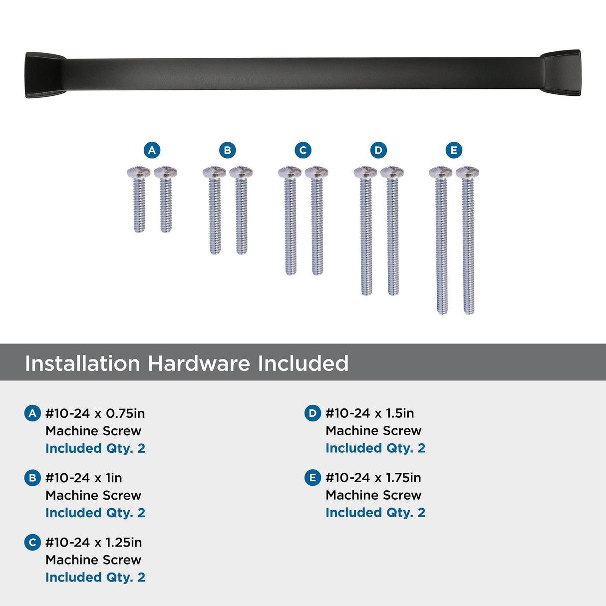 Amerock Appliance Pull Black Bronze 12 inch (305 mm) Center to Center Revitalize 1 Pack Drawer Pull Drawer Handle Cabinet Hardware