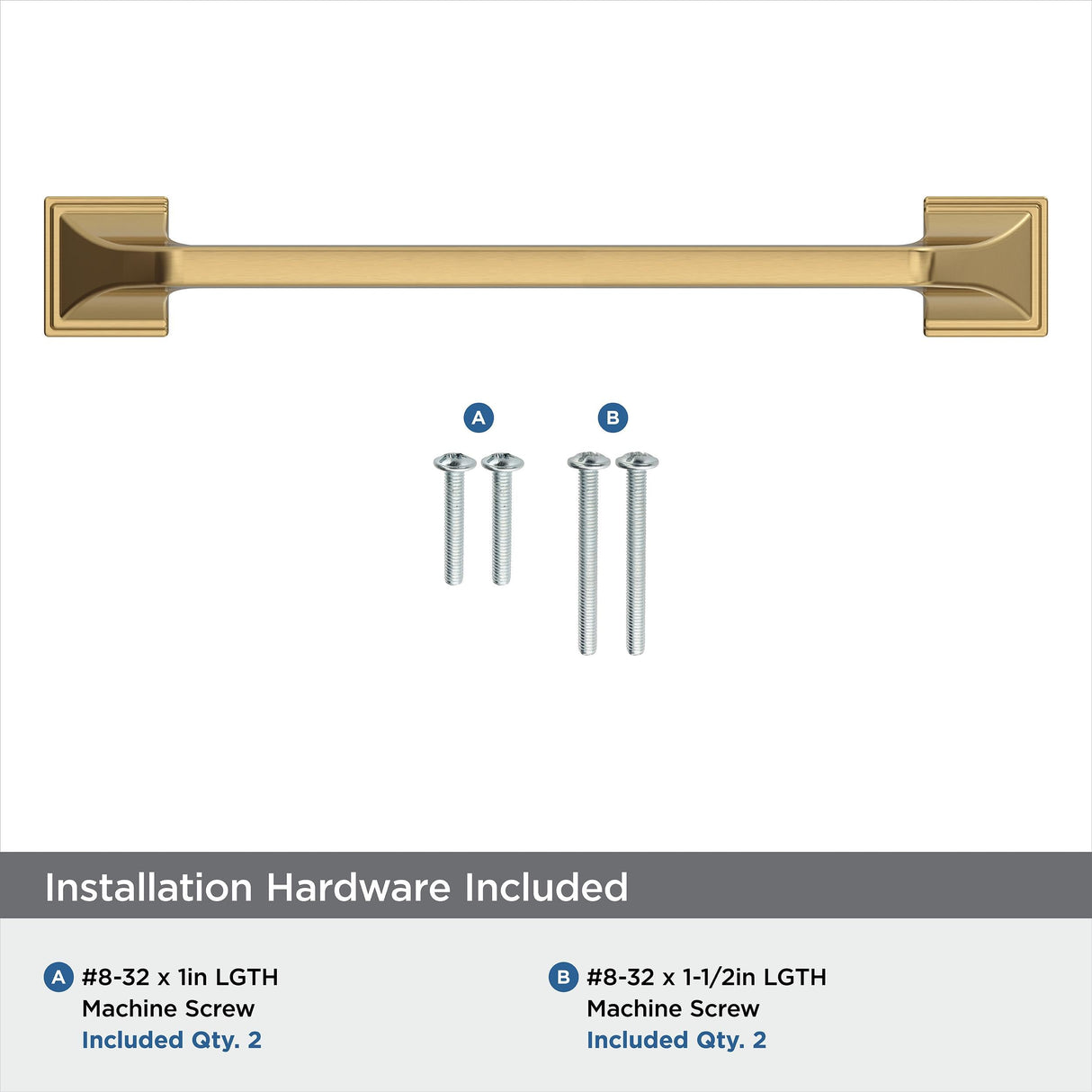 Amerock Cabinet Pull Champagne Bronze 6-5/16 inch (160 mm) Center-to-Center Exceed 1 Pack Drawer Pull Cabinet Handle Cabinet Hardware