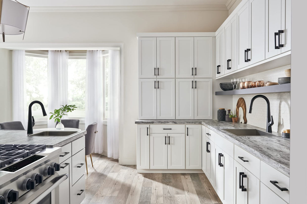 Elements 645-128SN-10 10-Pack of the 128 mm Center-to-Center Satin Nickel Knox Cabinet Bar Pull