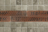 Premier Copper Products T18DBH 1-Inch x 8-Inch Hammered Copper Tile
