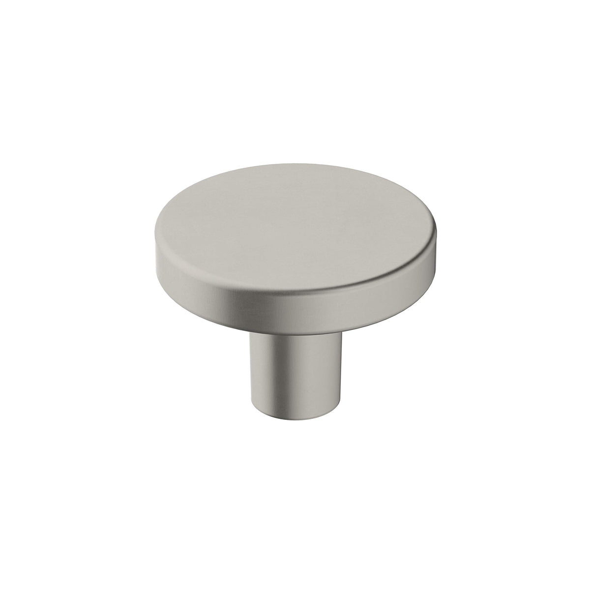 Amerock Cabinet Knob Satin Nickel 1-3/8 inch (35 mm) Diameter Versa 1 Pack Drawer Knob Cabinet Hardware