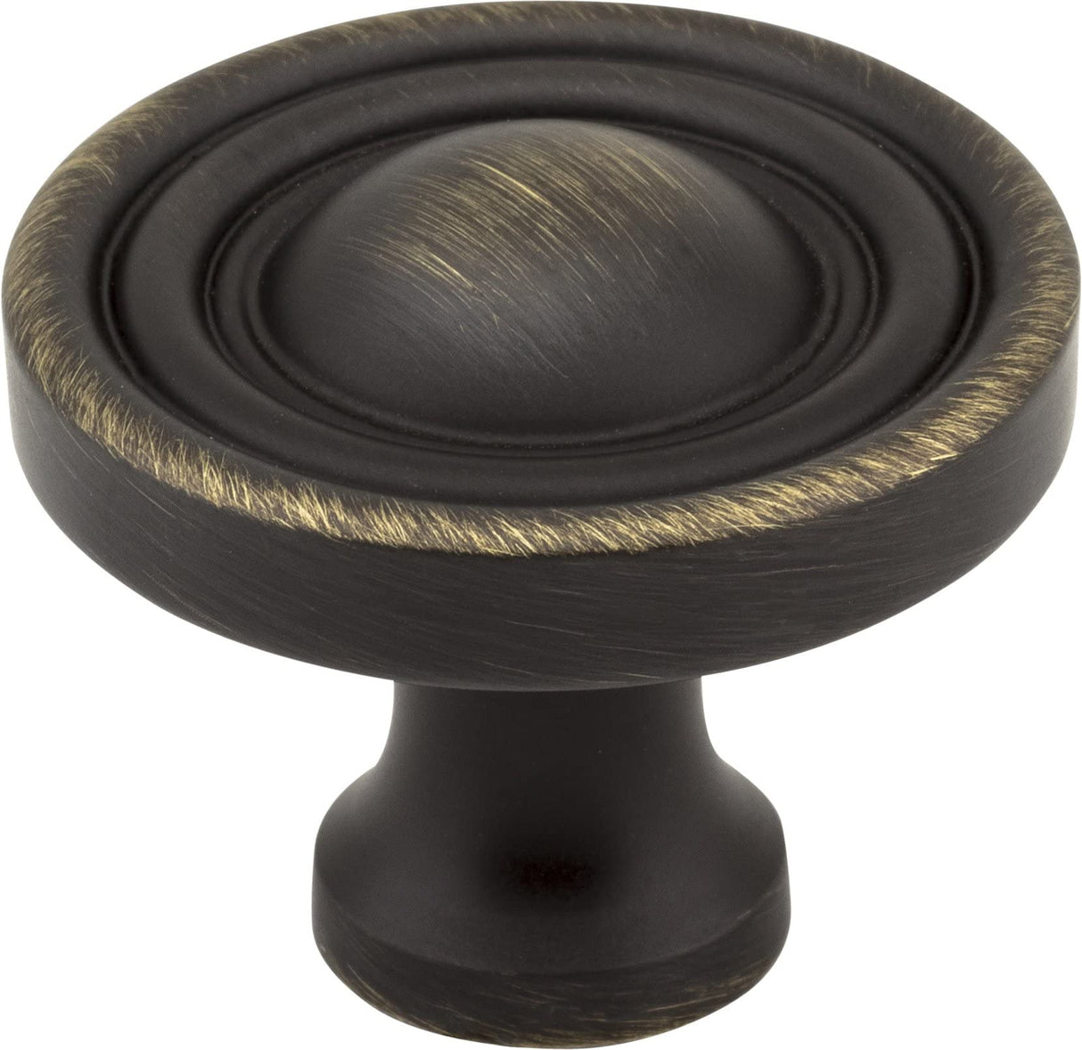 Jeffrey Alexander 818ABSB 1-3/8" Diameter Antique Brushed Satin Brass Round Bella Cabinet Knob