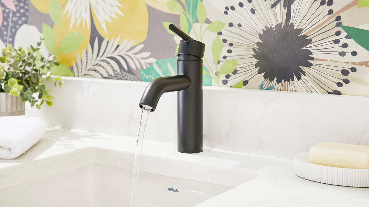 Gerber D225258BS Parma Single Handle Bathroom Faucet With Metal Pop-up Drain - SA...