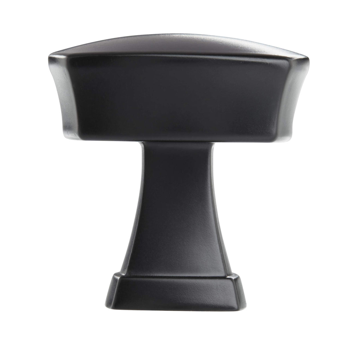 Amerock Cabinet Knob Matte Black 1-1/4 inch (32 mm) Length Stature 1 Pack Drawer Knob Cabinet Hardware