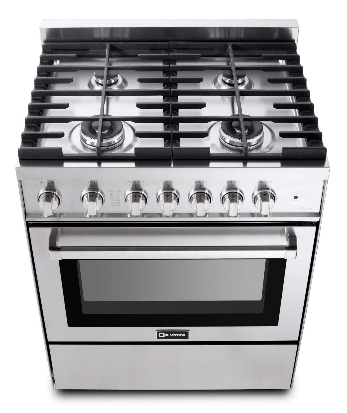 Verona VEFSGG304NSS 30" Gas Range - Stainless Steel