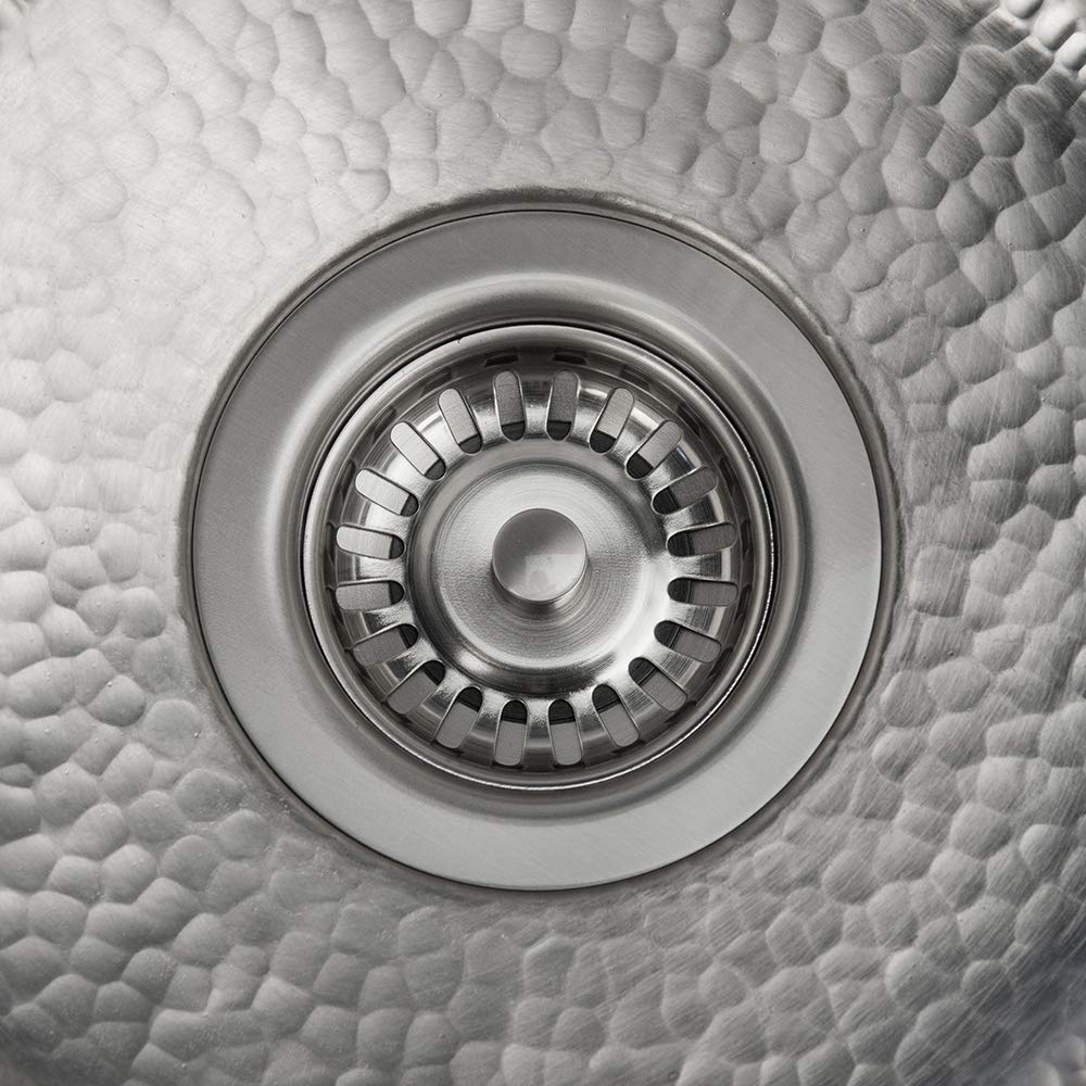 Premier Copper Products D-132BN 3.5-Inch Kitchen Prep Bar Basket Strainer Drain Flange