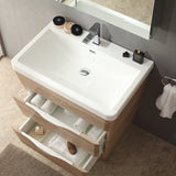 Fresca FVN8532WK Fresca Milano 32" White Oak Modern Bathroom Vanity w/ Medicine Cabinet