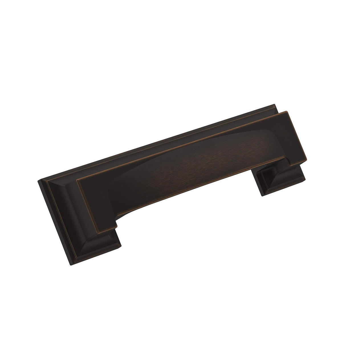 Amerock Cabinet Cup Pull Oil Rubbed Bronze 3 inch & 3-3/4 inch (76mm & 96 mm) Center-to-Center Appoint 1 Pack Drawer Pull Cabinet Handle Cabinet Hardware