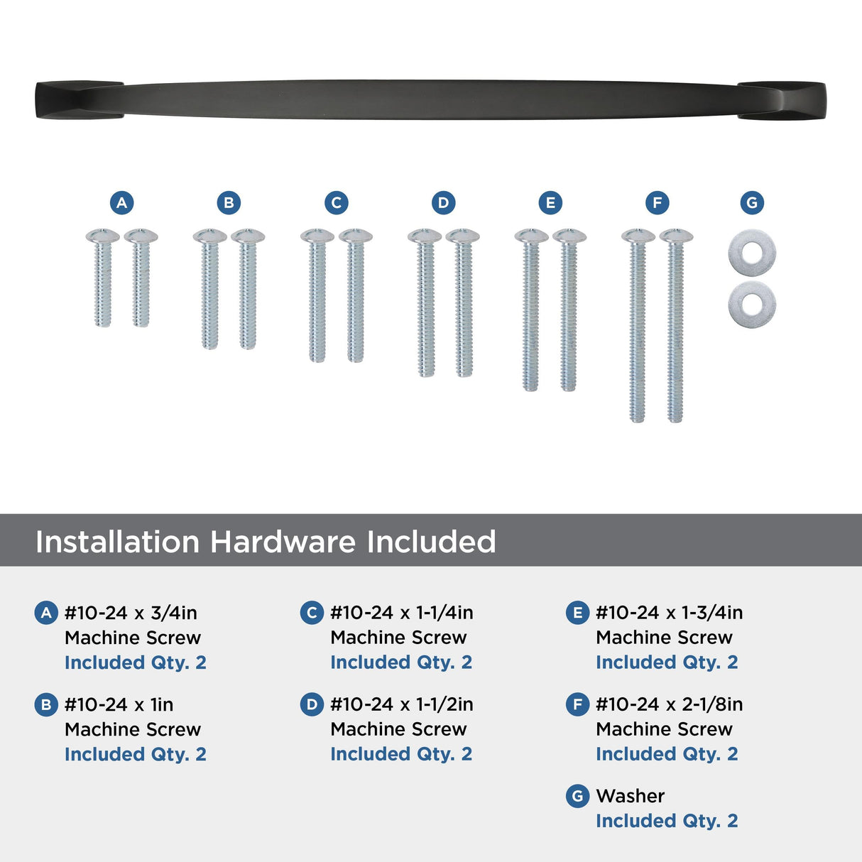 Amerock Appliance Pull Black Bronze 18 inch (457 mm) Center to Center Highland Ridge 1 Pack Drawer Pull Drawer Handle Cabinet Hardware