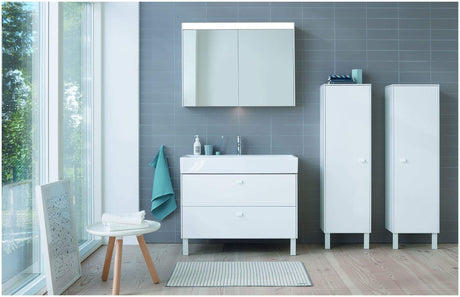 Duravit Brioso Floor Standing Vanity Unit BR440201031 Pine Silver, Brioso Vanity Unit,2 Pull-Out c.FST 683x820x479mm, Chrome/Pine Silver