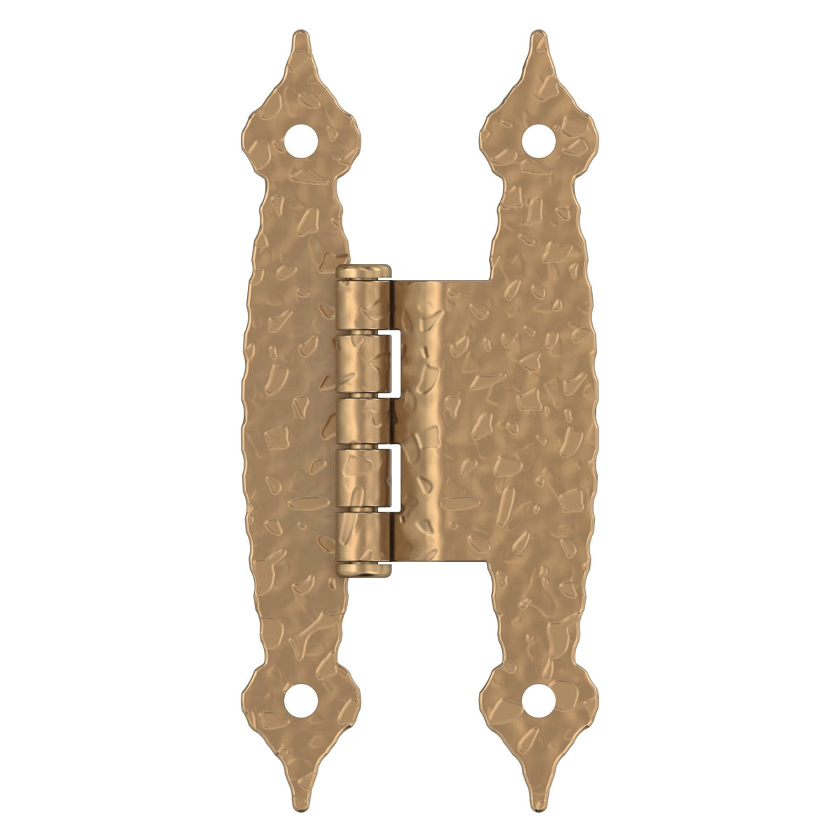 Amerock BPR3406CZ Cabinet Hinge 3/8 in (10 mm) Offset Non-Self Closing Face Mount Champagne Bronze Kitchen Cabinet Door Hinge 1 Pair/2 Pack Functional Hardware