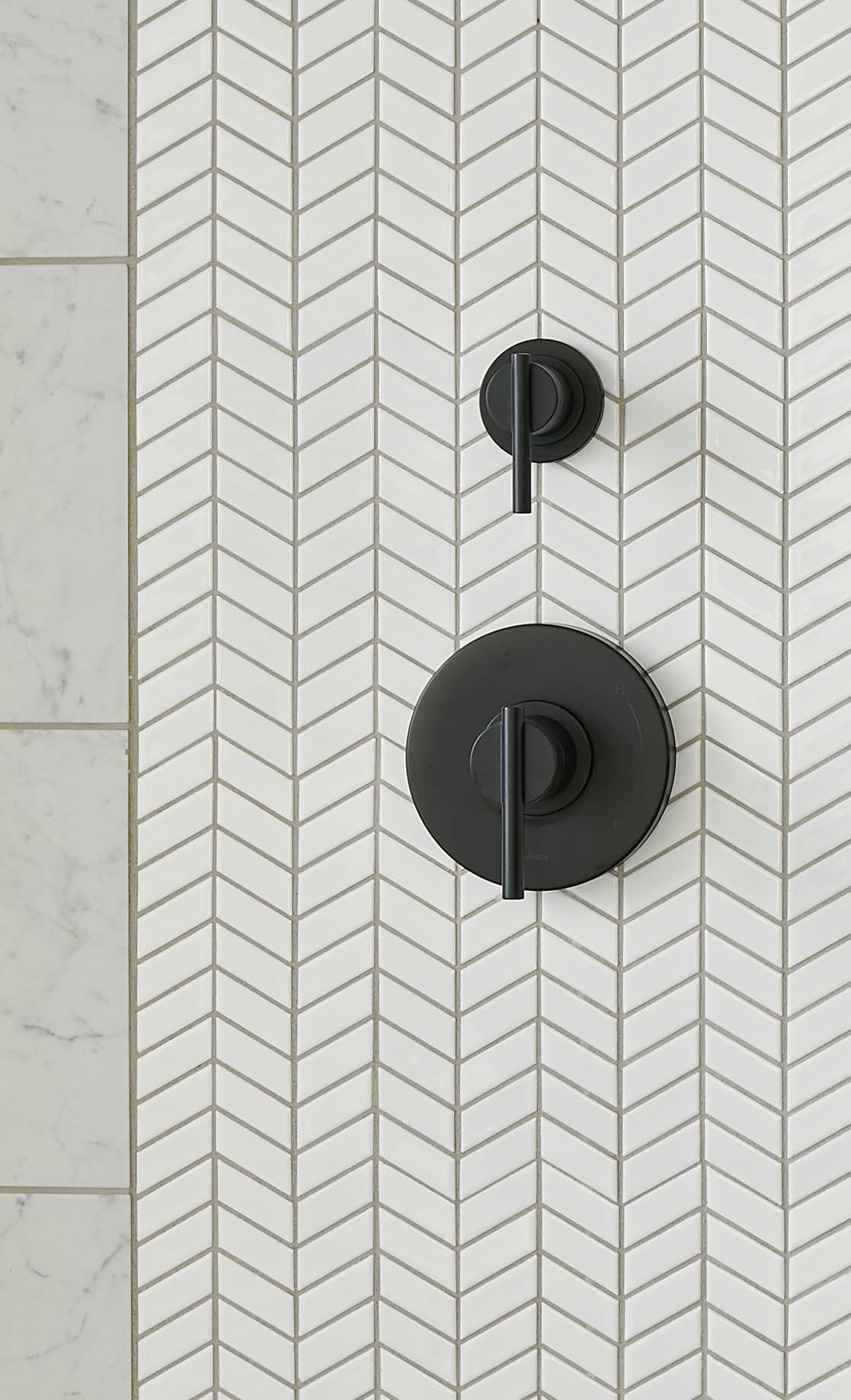 Gerber D560958BST Parma Volume Control or Diverter Valve Trim Kit - Satin Black