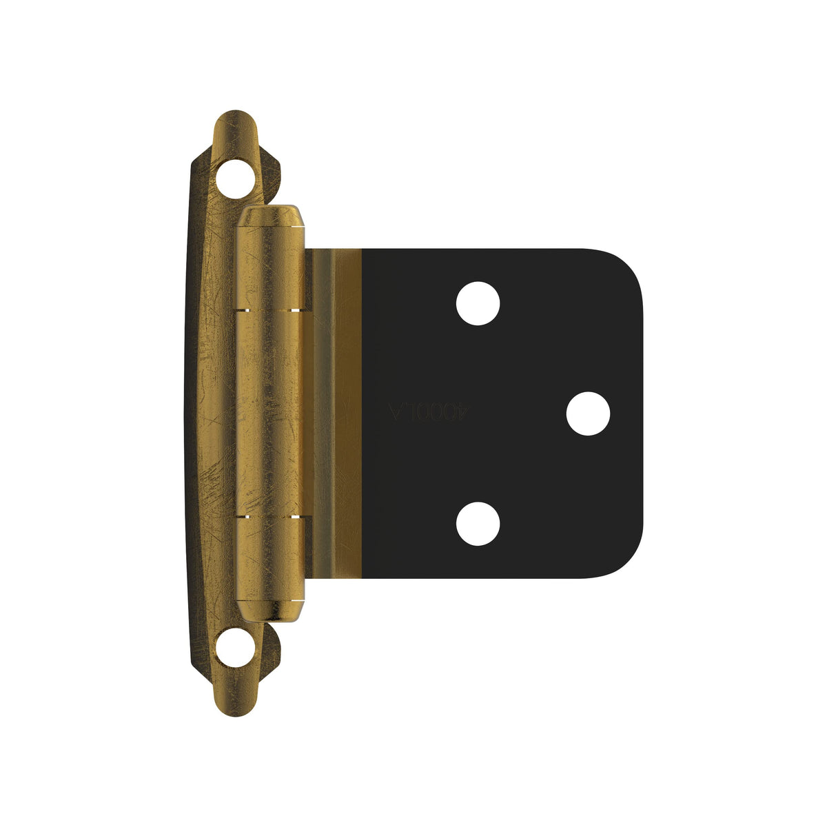 Amerock Cabinet Hinge Variable Overlay, Reverse Bevel Hinge Antique Brass 2 Pack Self-Closing Hinge Face Mount Hinge Cabinet Door Hinge