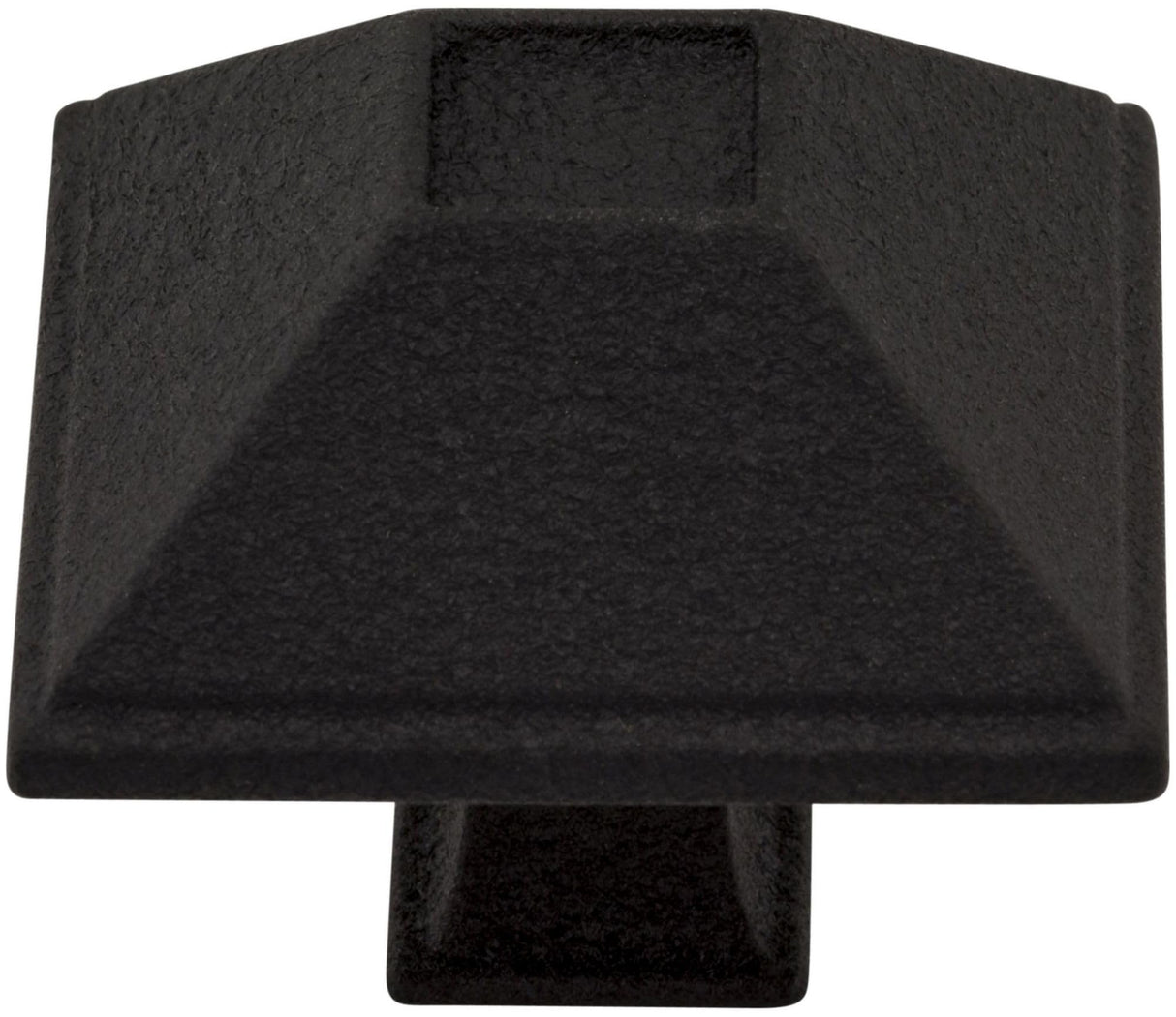 Jeffrey Alexander 602BLK 1-1/2" Overall Length Matte Black Square Tahoe Cabinet Knob