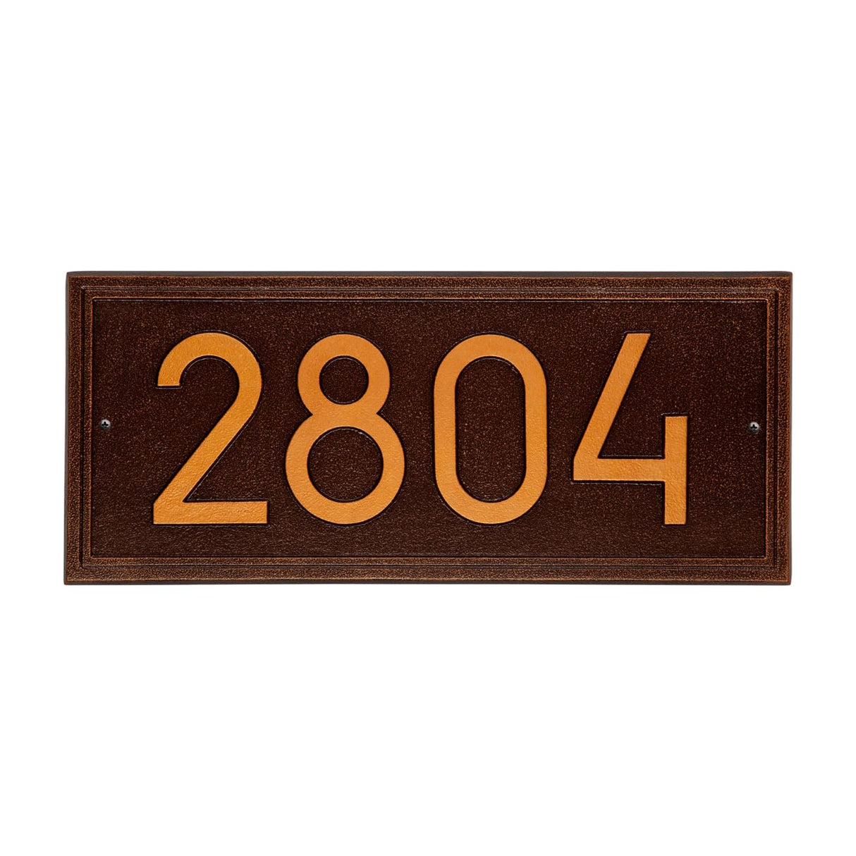Whitehall 3905AC - Double Line Modern Font Rectangle Plaque, Estate Wall 1-line