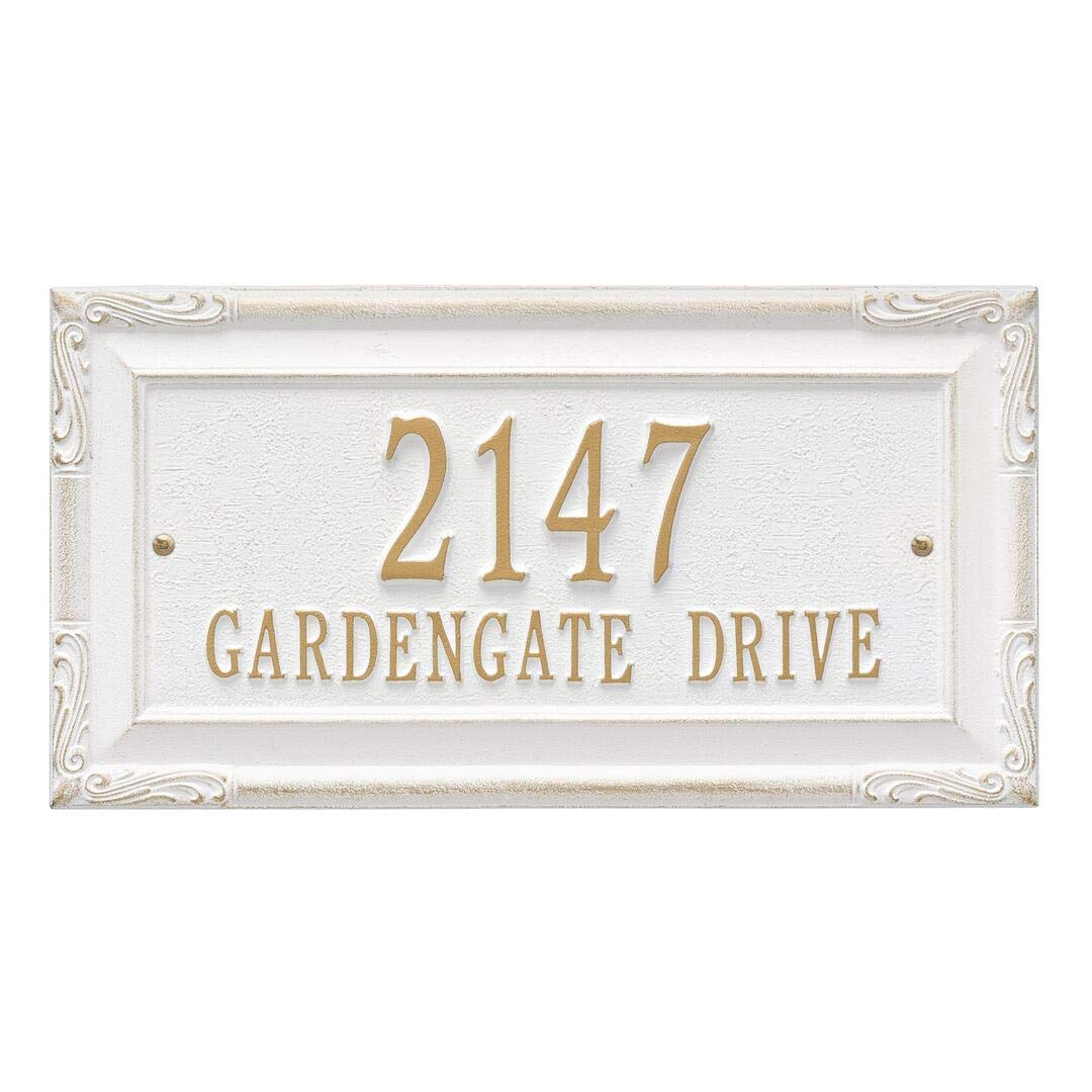Whitehall 3287WG - Personalized Gardengate Plaque - Grande - Wall - 2 line