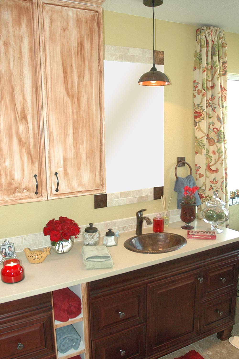 Premier Copper Products TR7DB 7-Inch Hand Hammered Copper Towel Ring, Oil Rubbed Bronze