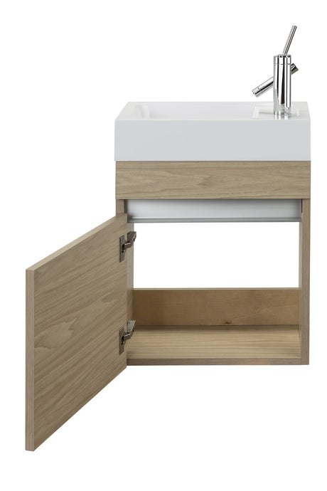 Cutler Kitchen and Bath Sangallo Space Saver Bathroom Vanity, 18 Inches