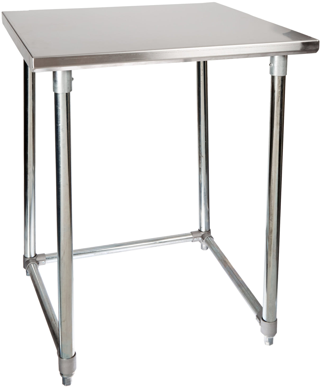 John Boos ST6-3036GBK 16 Gauge Stainless Steel Work Table with Galvanized Base and Bracing, 36" x 30"