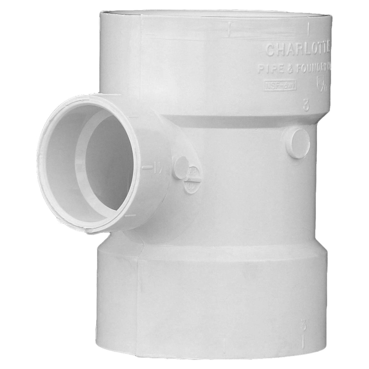 CHARLOTTE PIPE 2 x 1 1/2 x 1 1/2 DWVSANITARYTEE REDUC DWV (DRAIN, WASTE AND VENT) (1 Unit Piece)