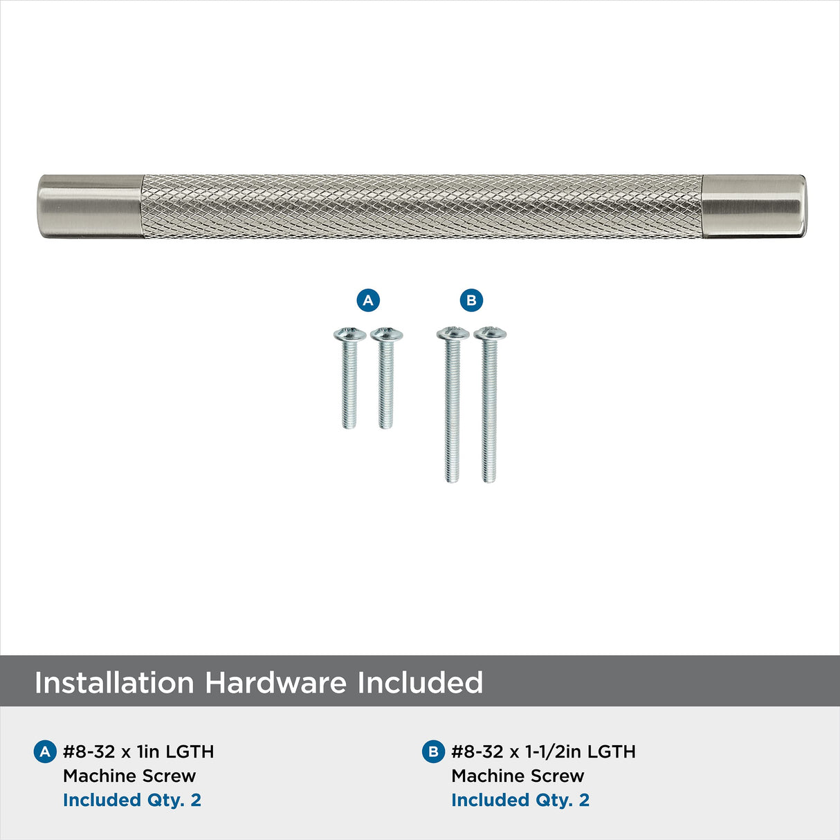 Amerock Kitchen Cabinet Pull Satin Nickel 6-5/16 in (160 mm) Center-to-Center Bronx 1 Pack Furniture Hardware Cabinet Handle Bathroom Drawer Pull