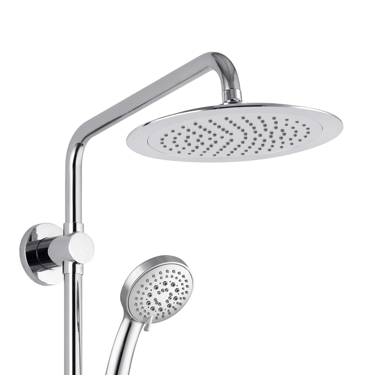 PULSE ShowerSpas 1088-CH-1.8GPM SeaBreeze II Shower System with 8" Rain Showerhead, Slide Bar and Multi-Function Hand Shower, Polished Chrome, 1.8 GPM