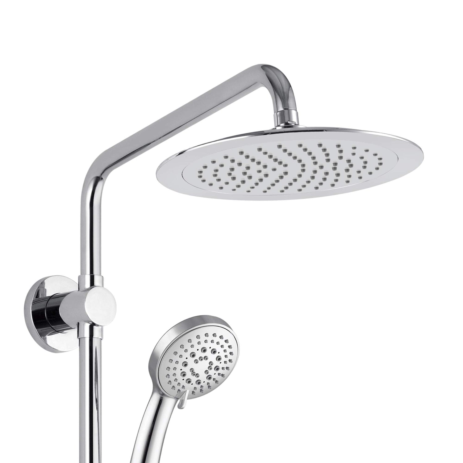 PULSE ShowerSpas 1088-CH-1.8GPM SeaBreeze II Shower System with 8" Rain Showerhead, Slide Bar and Multi-Function Hand Shower, Polished Chrome, 1.8 GPM