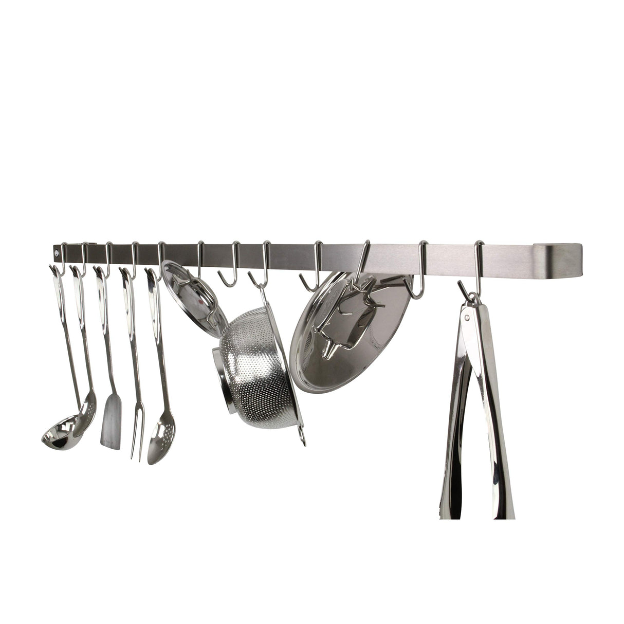 Enclume WR5 SS 48" Classic Wall Rack Utensil Bar w/ 12 Hooks SS