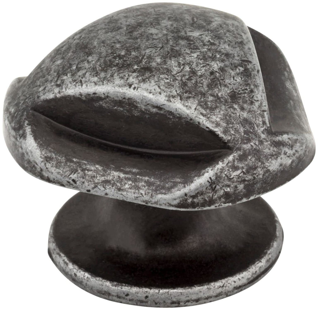 Jeffrey Alexander 915SIM 1-5/16" Overall Length Distressed Antique Silver Chesapeake Cabinet Knob