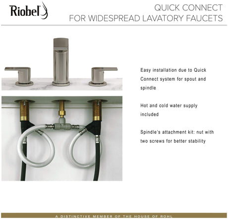 Riobel PA08LC 8" Lavatory Faucet, Chrome