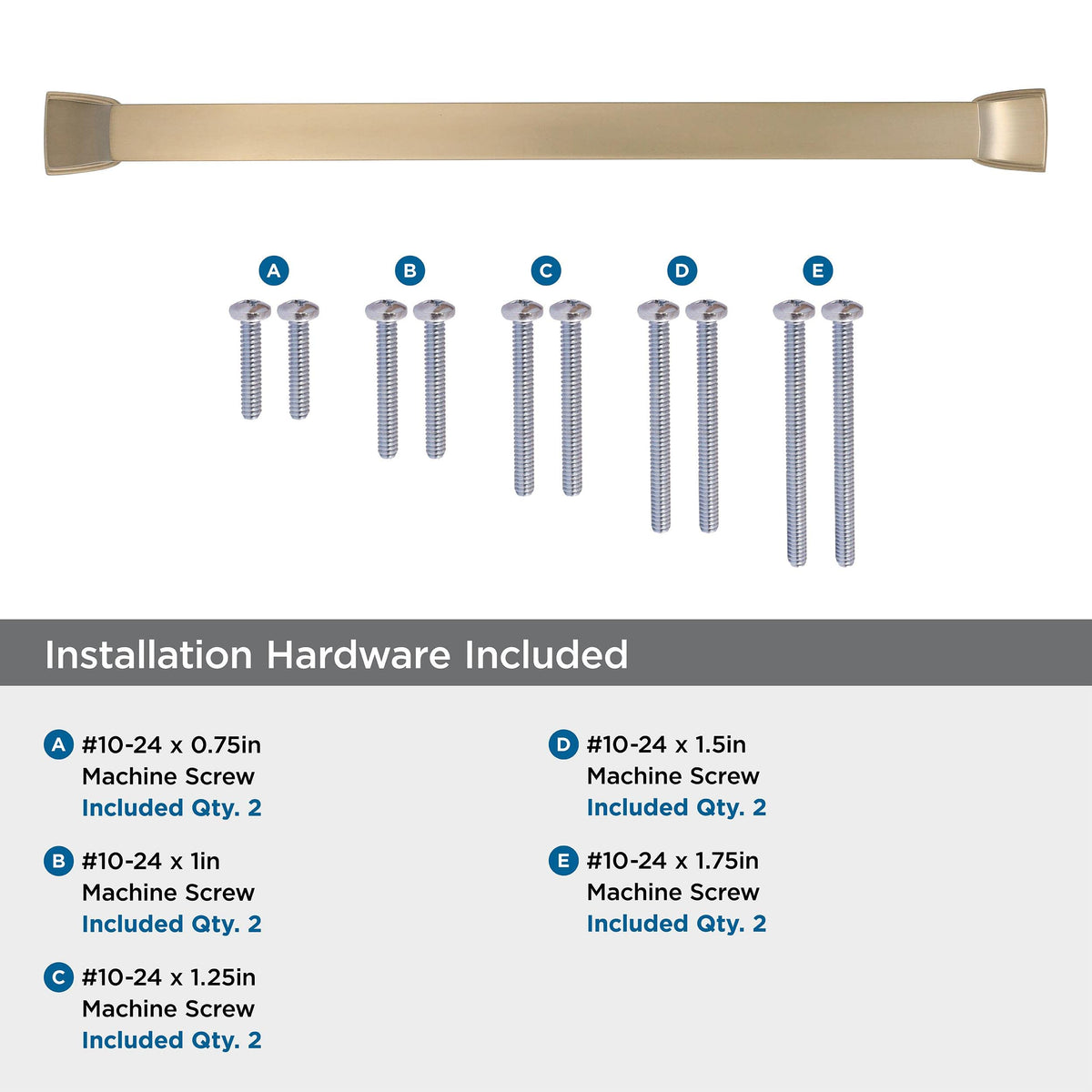 Amerock Appliance Pull Golden Champagne 12 inch (305 mm) Center to Center Revitalize 1 Pack Drawer Pull Drawer Handle Cabinet Hardware